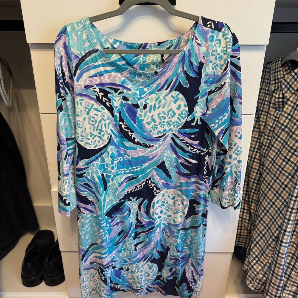 Lilly Pulitzer Vibrant Blue and Purple Dress, size L